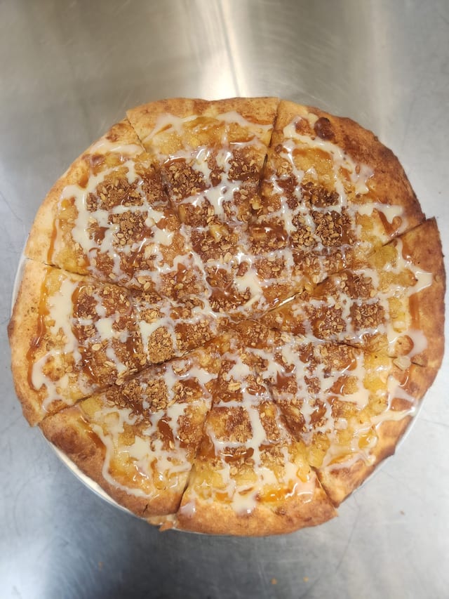Apple Dessert Pizza.
