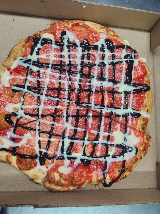 Chocolate covered Strawberry Dessert Pizza-.